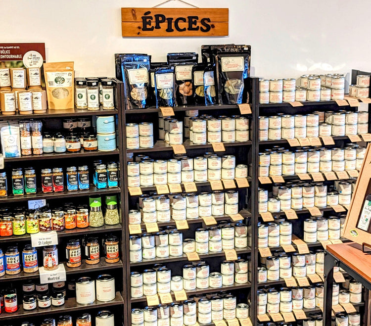 Grand choix d'épices chez Gourmande boutique