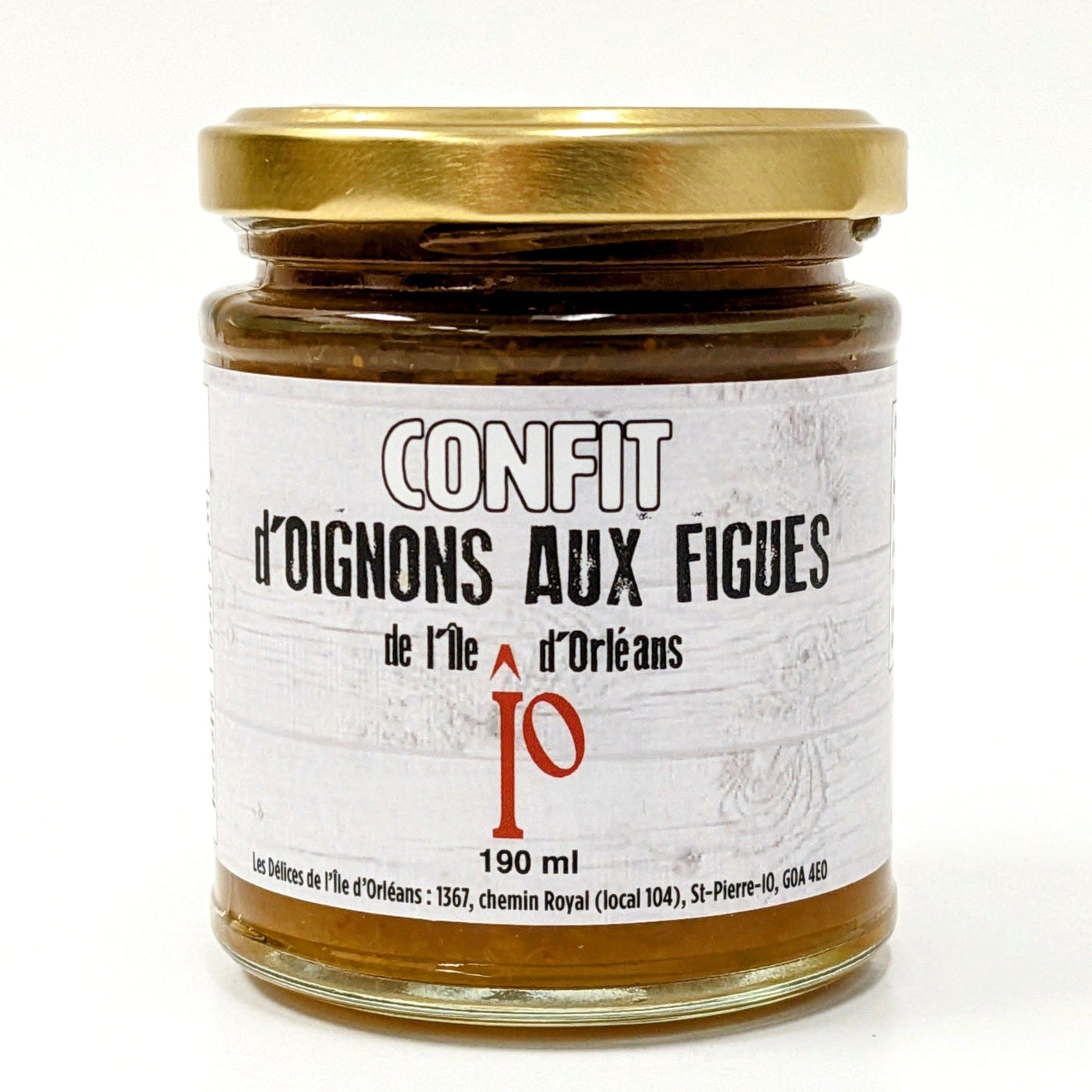 Confit d'oignons aux figues Les Délices de l'Île d'Orléans