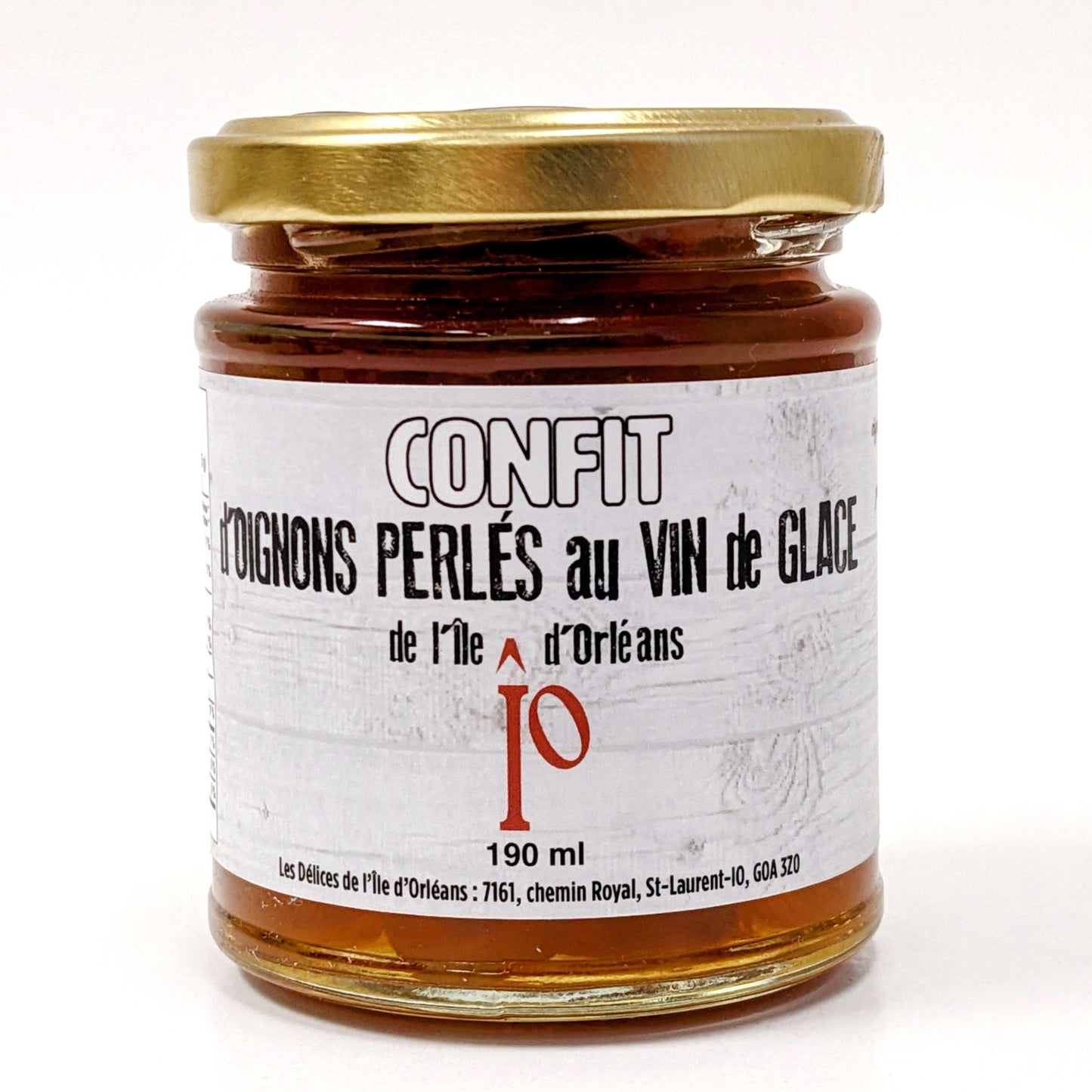 Confit d'oignons perlés au vin de glace de l'Île d'Orléans