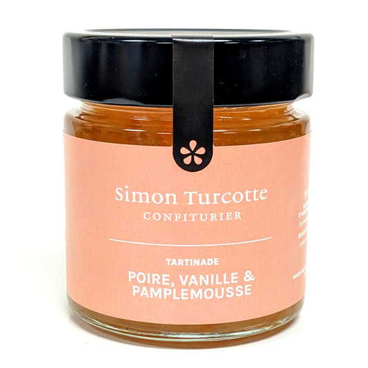 Confiture Poire, vanille et pamplemousse - Simon Turcotte Confiturier