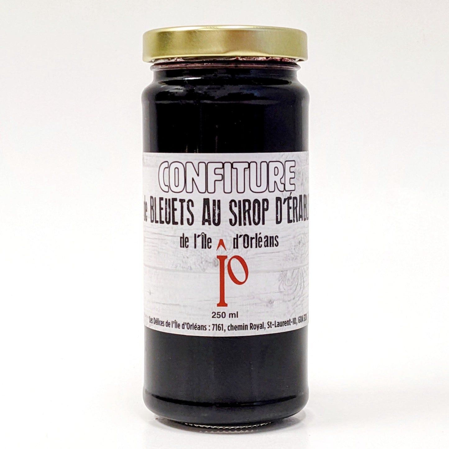 Confiture de bleuets au sirop d'érable