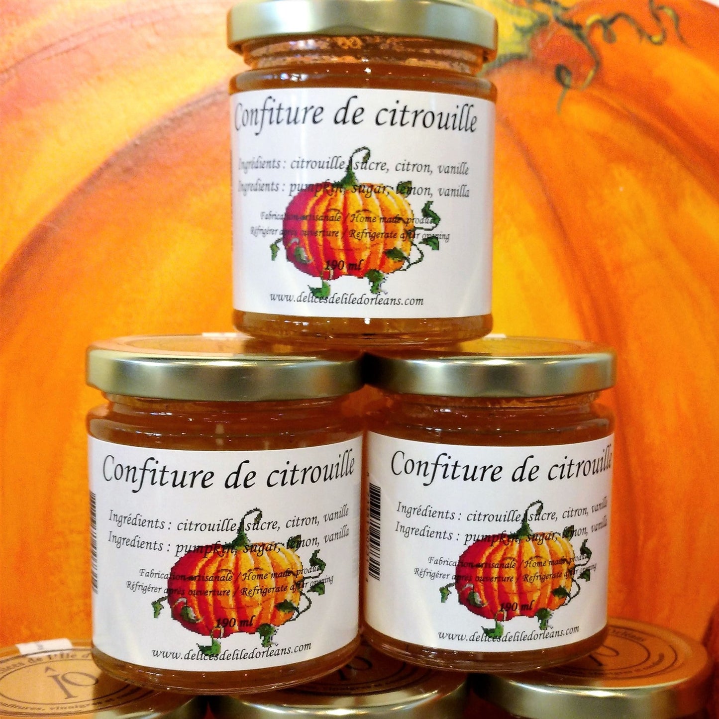 Confiture de citrouille - Les Délices de l'Île d'Orléans