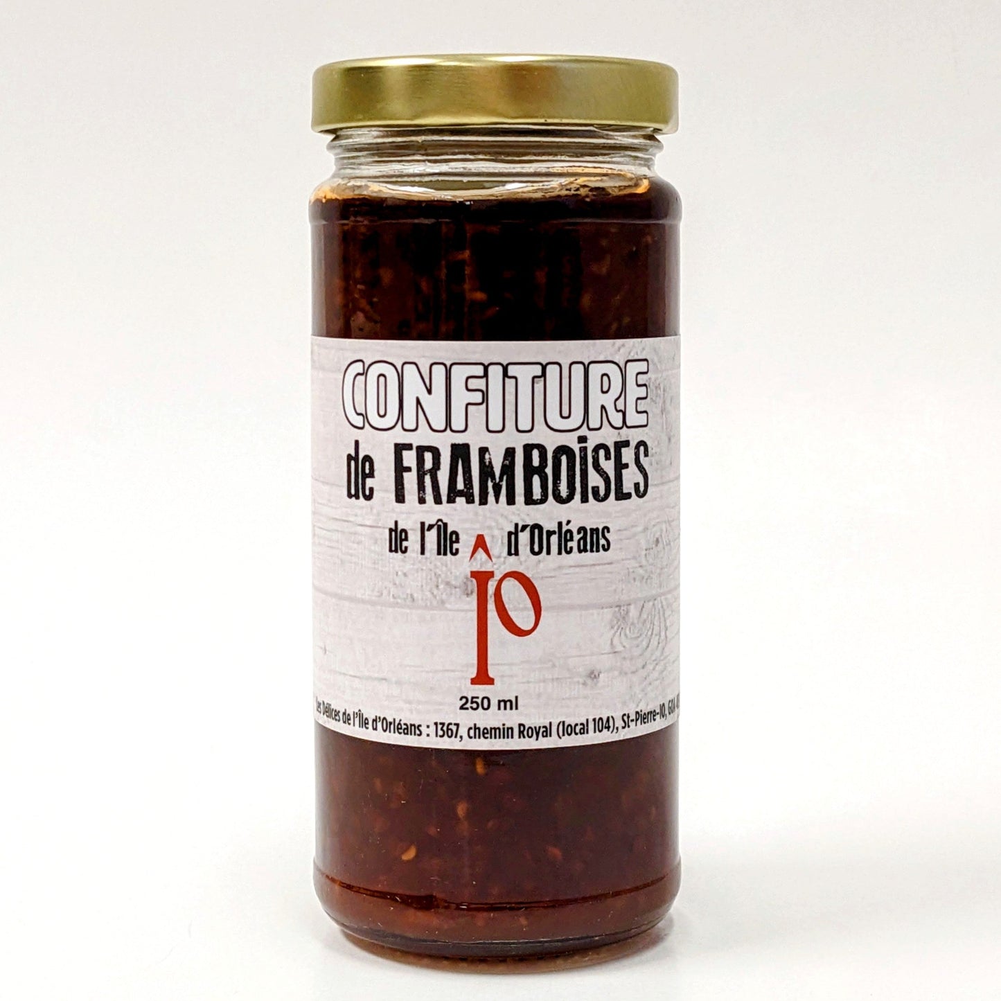 Confiture de framboises de l'Île d'Orléans