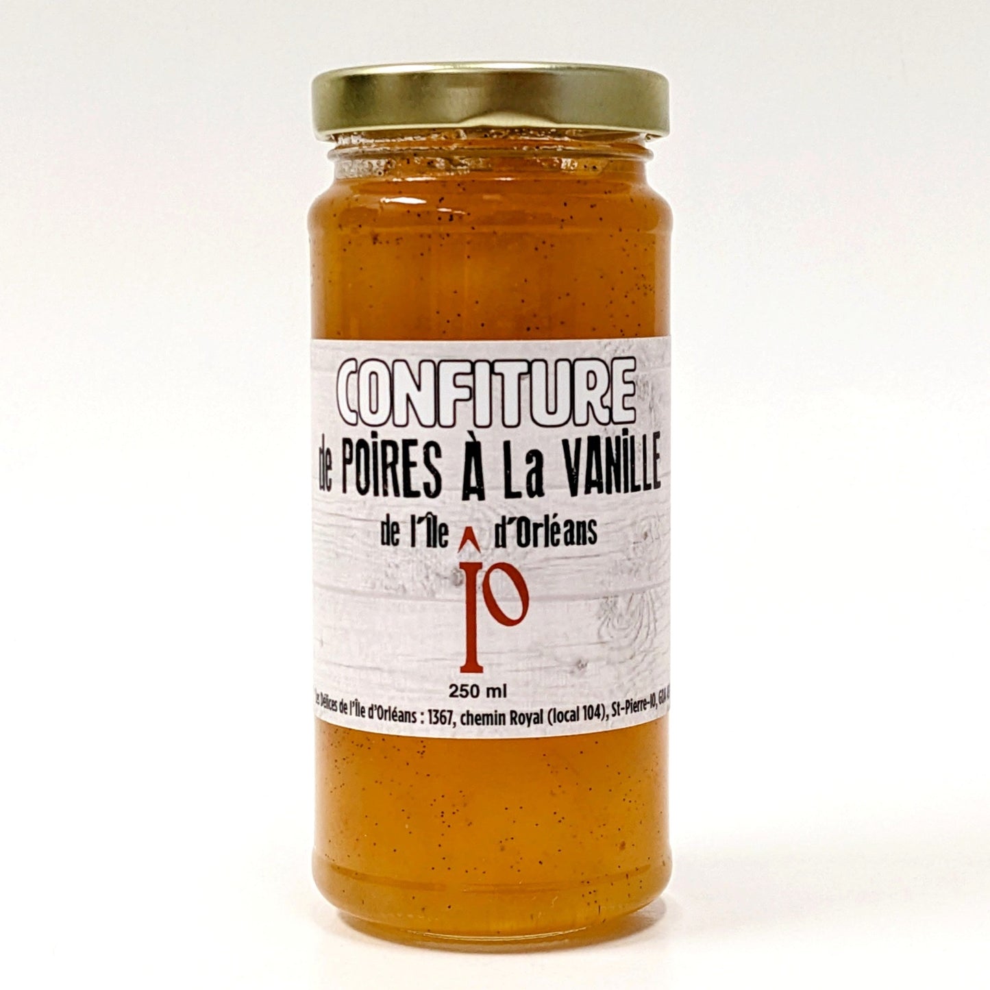 Confiture de poires à la vanille de l'Île d'Orléans