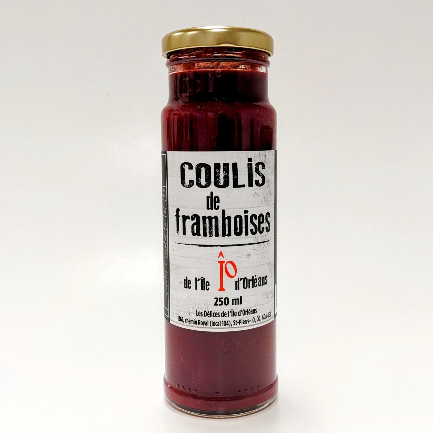 Coulis de framboises - Délices de l'Île d'Orléans