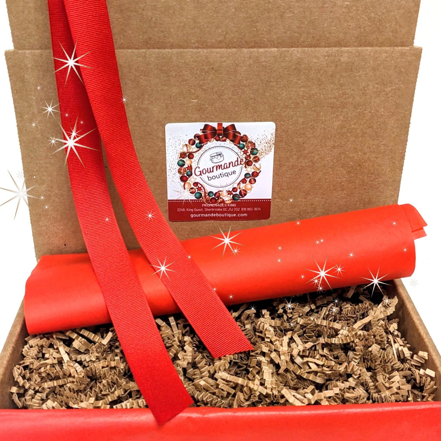Emballage cadeau Noël - Gourmande boutique