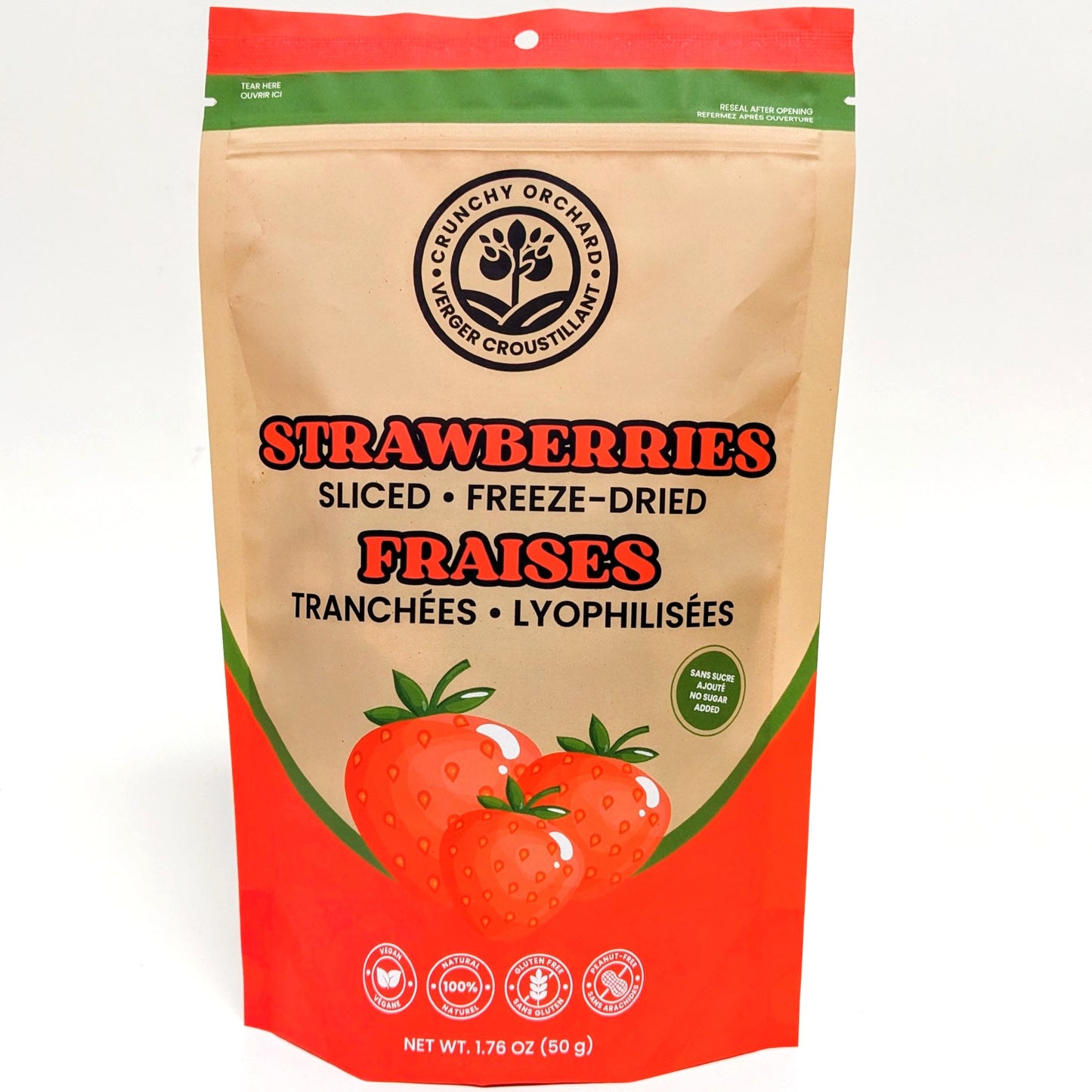 Fraises tranchées lyophilisées - Verger croustillant