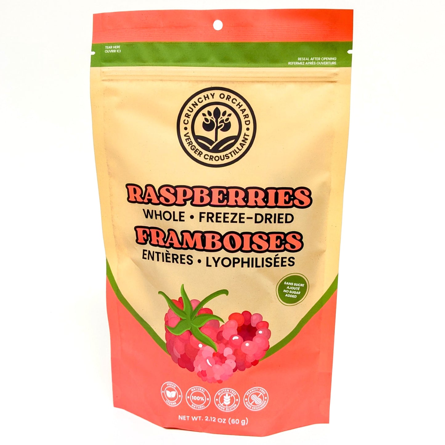 Framboises lyophilisées - Verger croustillant