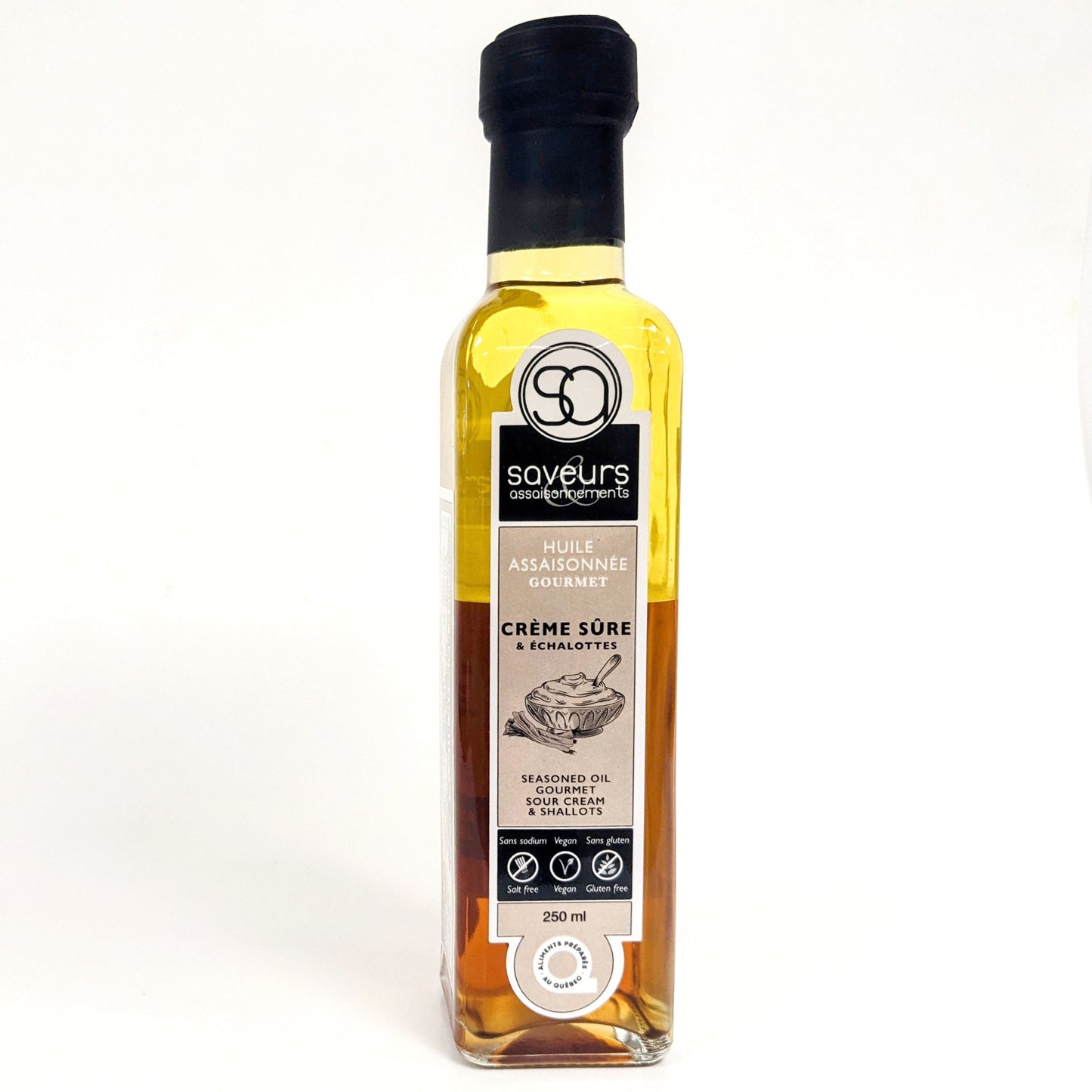 Huile assaisonnée Crème sûre et échalotes - Saveurs et assaisonnements