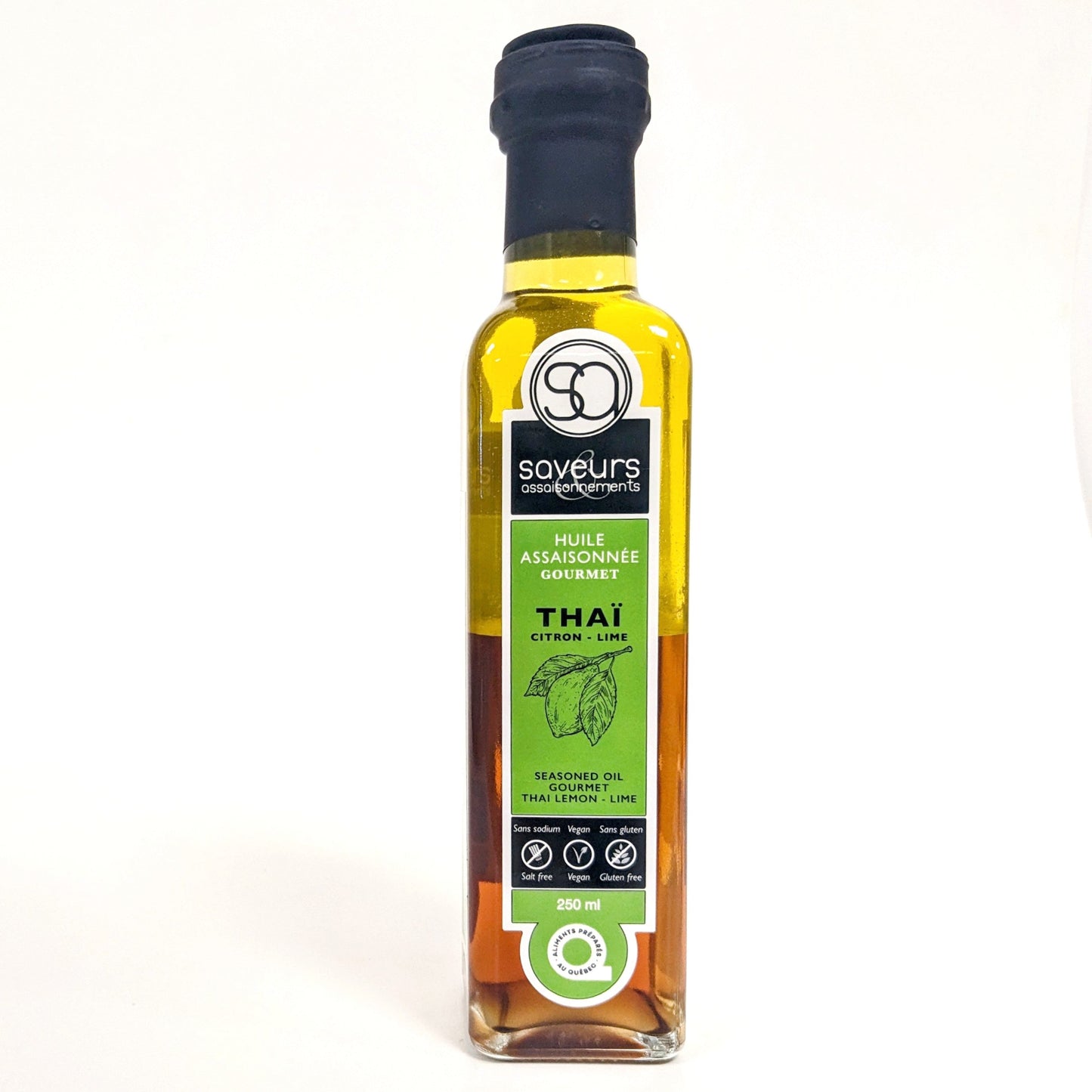 Huile assaisonnée Thaï citron-lime - Saveurs et assaisonnements