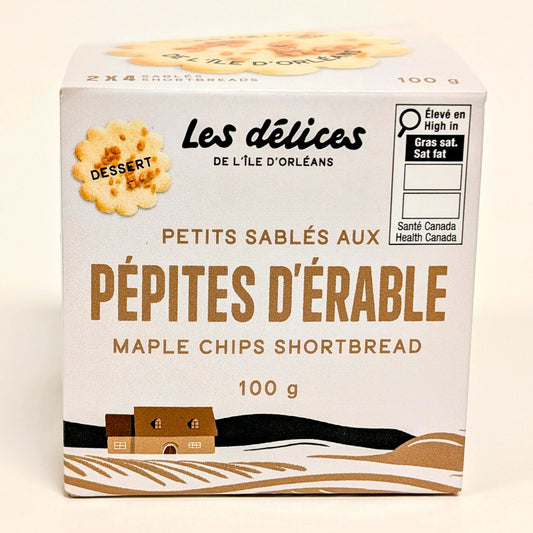 Petits sablés aux pépites d'érable - Les Délices de l'Île d'Orléans