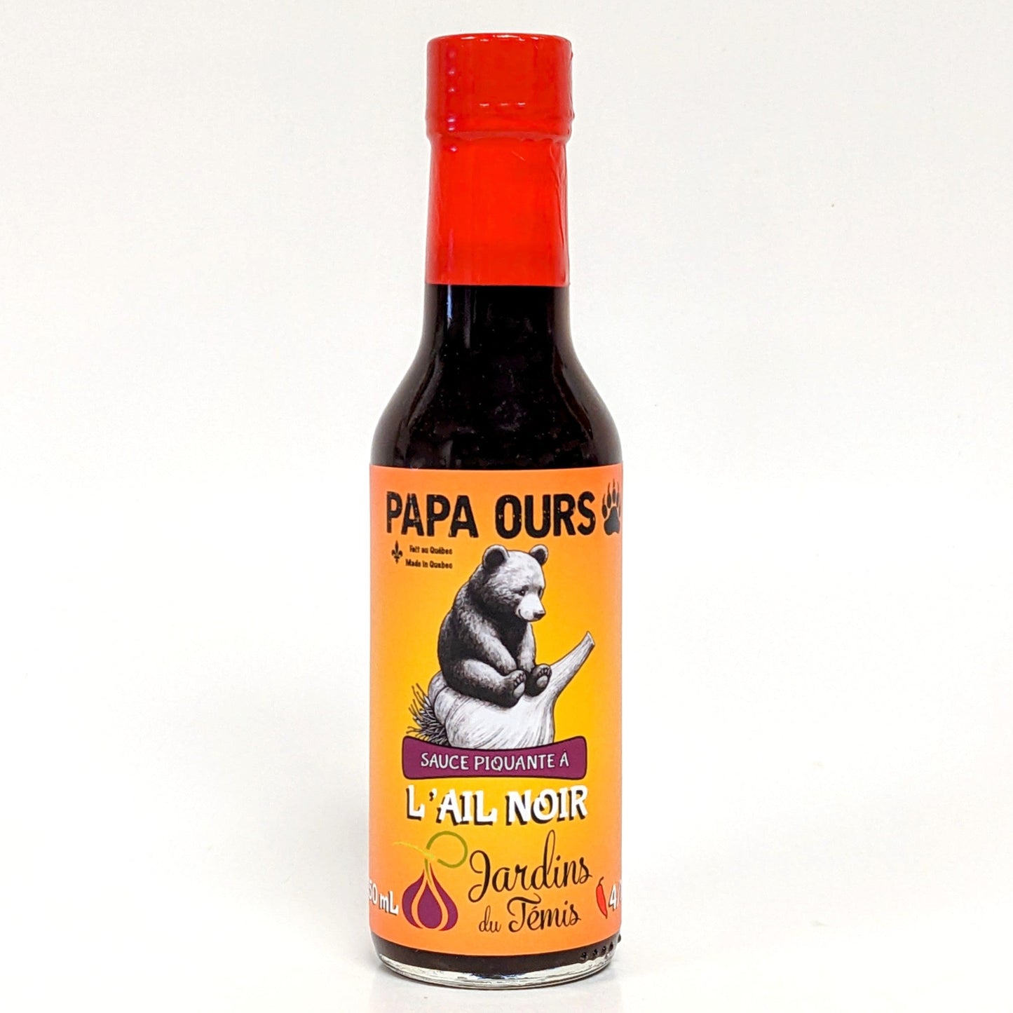 Sauce piquante à l'ail noir Papa Ours - Jardins du Témis