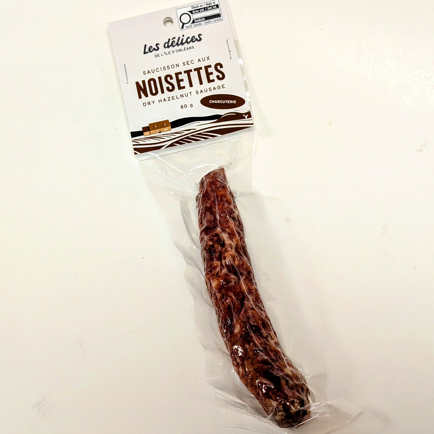 Saucisson sec au poivre - Les Délices de l'Île d'Orléans