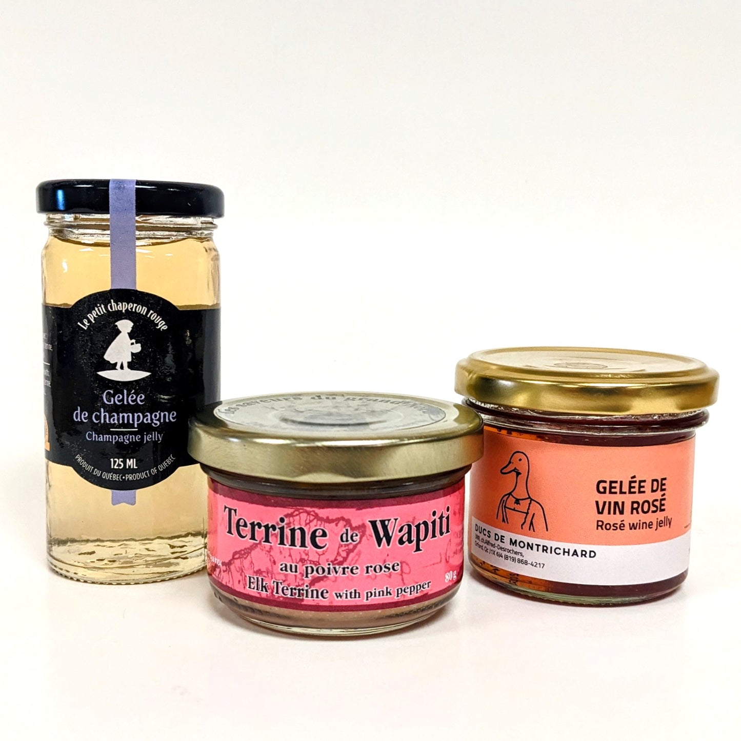 Terrine de wapiti au poivre rose et gelées