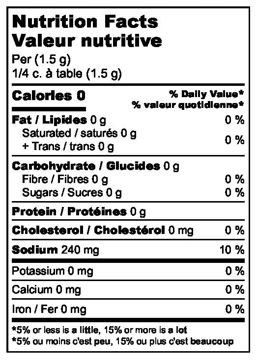 Explosion boréale - Valeur nutritive