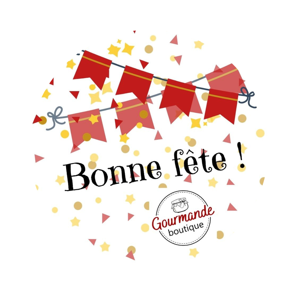 Décoration Bonne fête pour coffret cadeau