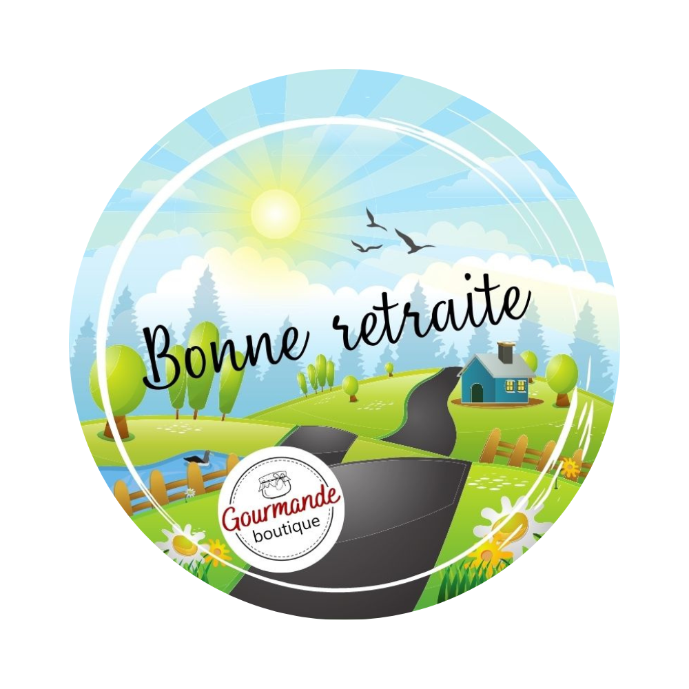 Décoration Bonne retraite pour coffret cadeau