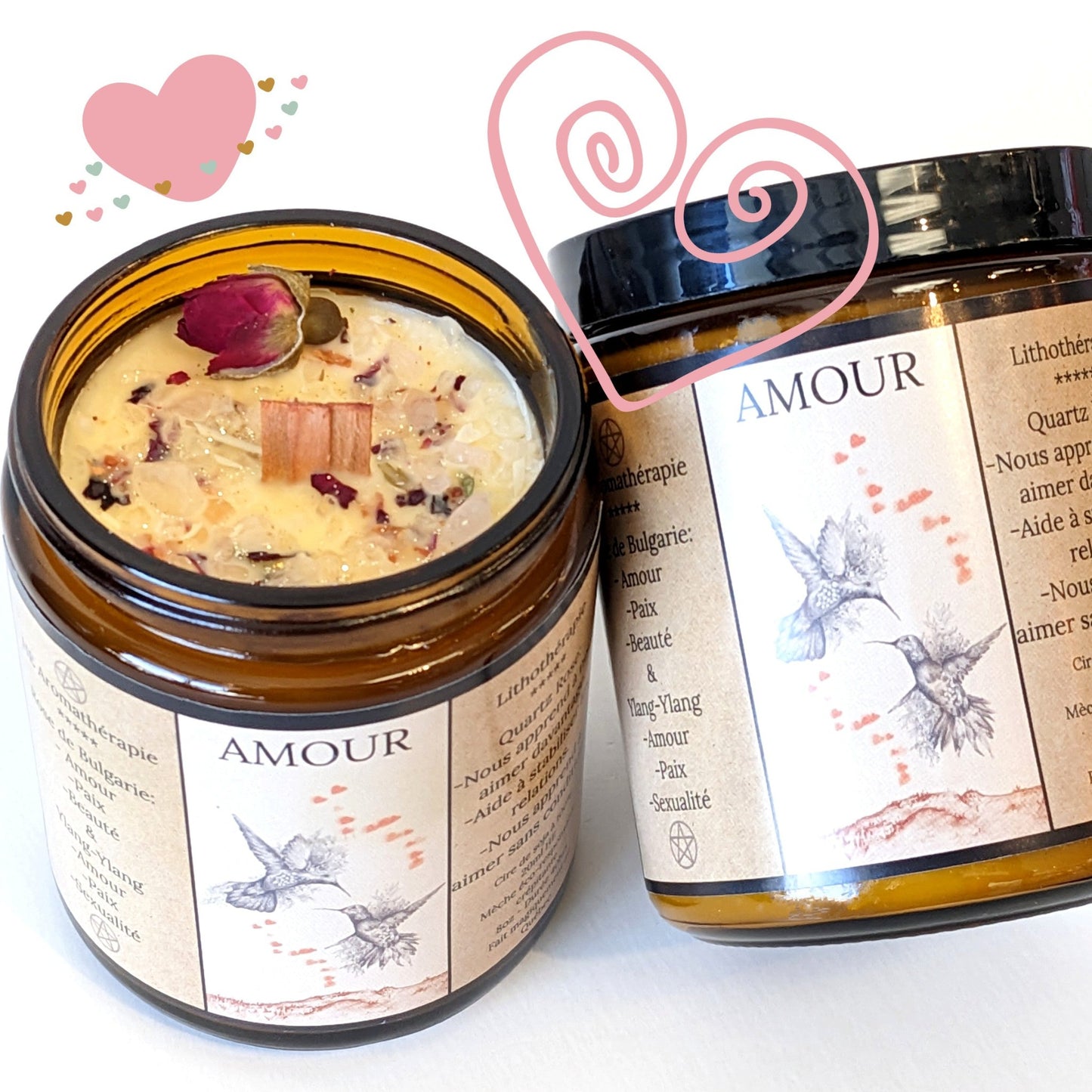 Bougie Amour - Herbes et sortilèges