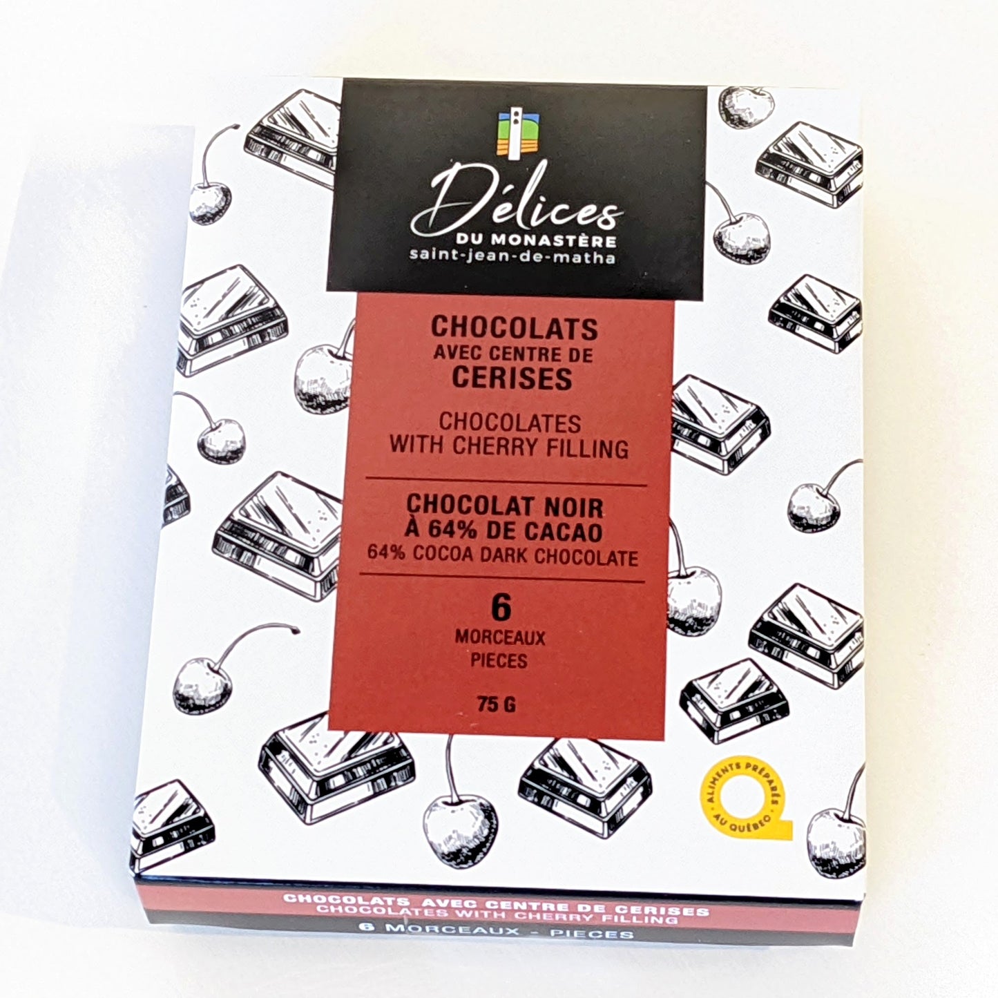Chocolats aux cerises - Abbaye Val Notre-Dame