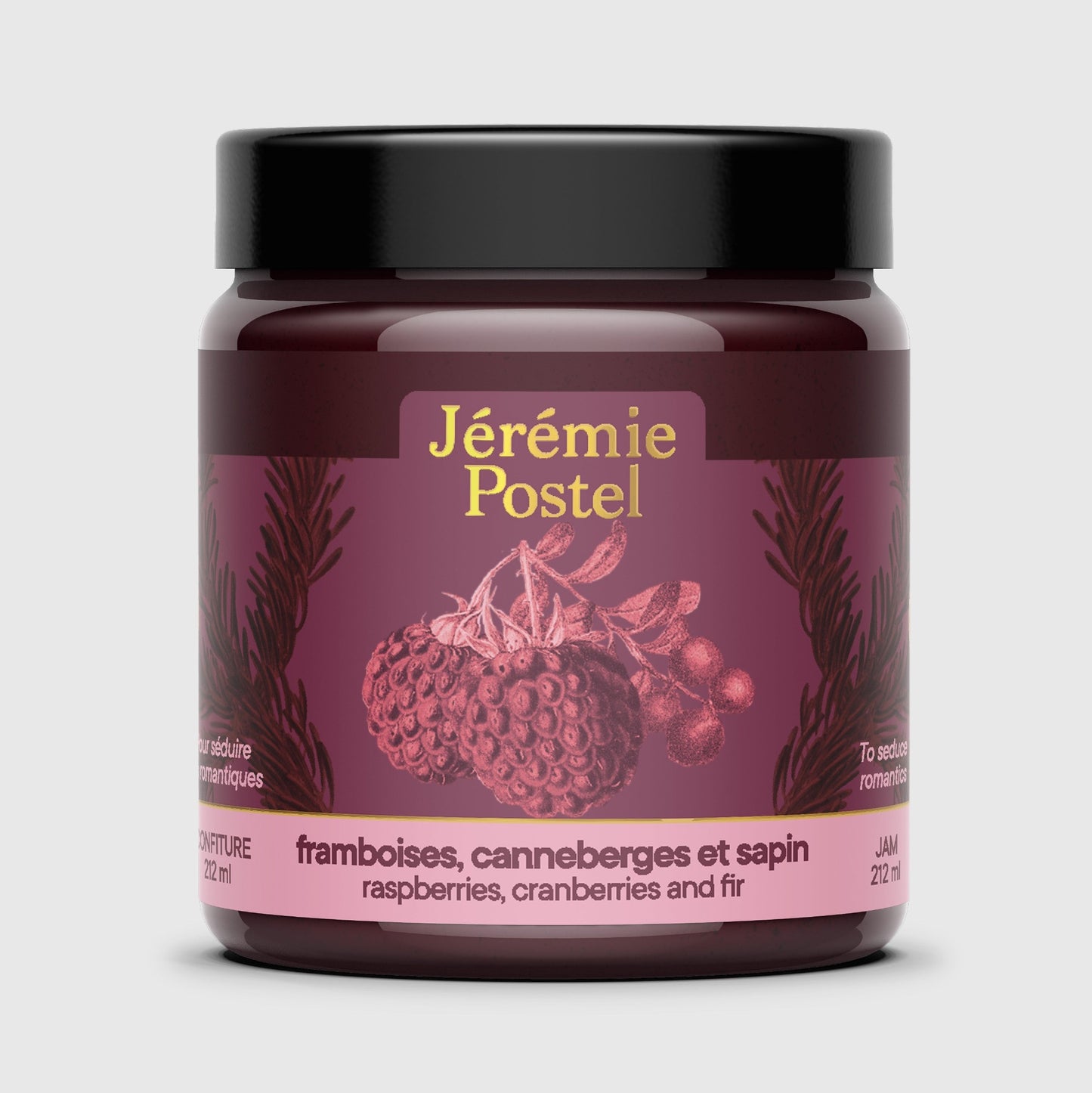 Confiture framboises, canneberges et sapin - Jérémie Postel