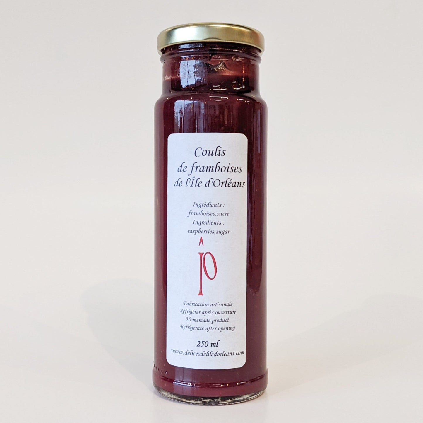 Coulis de framboises - Délices de l'Île d'Orléans