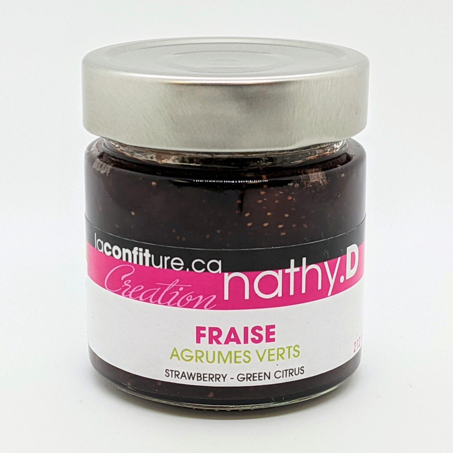 Confiture Fraise et agrumes verts Les Confiturières