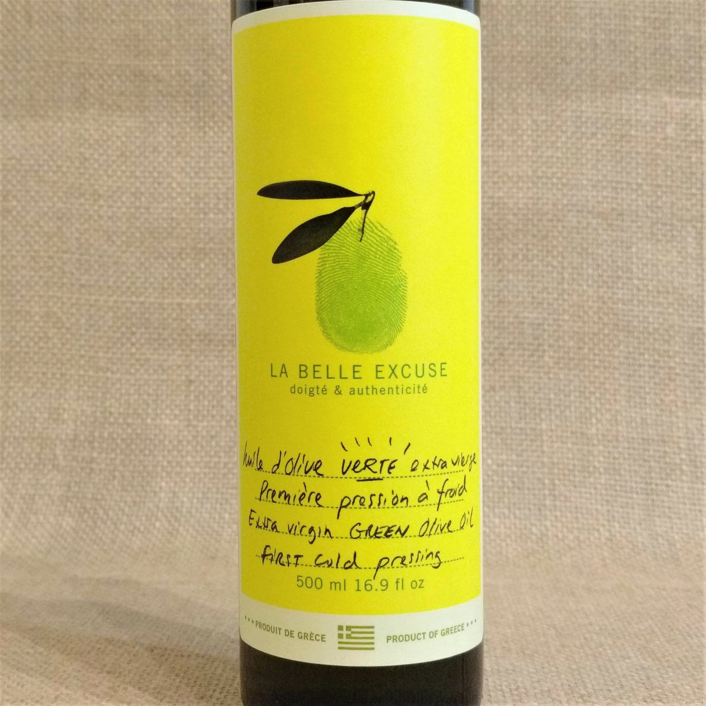 Huile d'olive verte La Belle Excuse