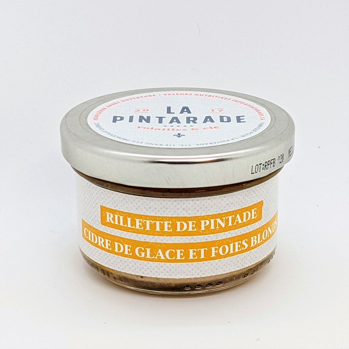 Rillette de pintade - Cidre de glace et foies blonds