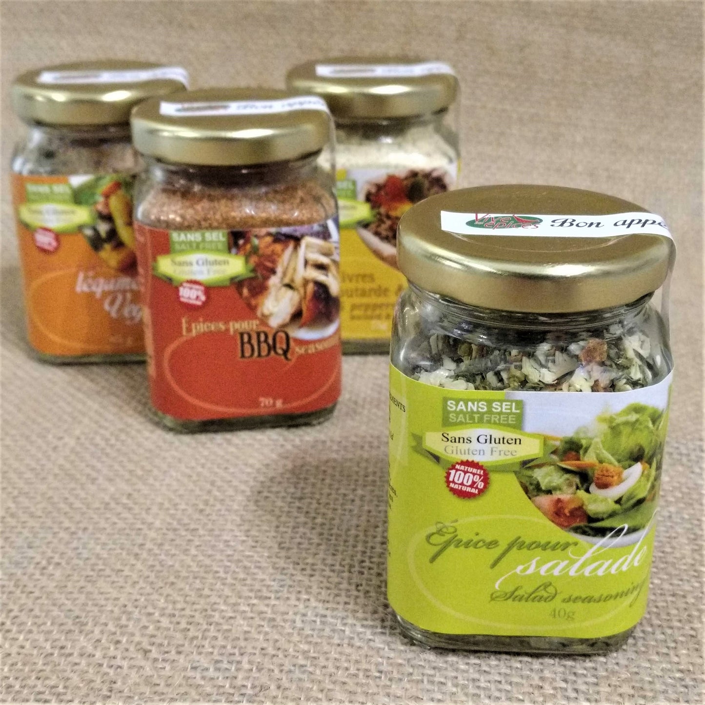 Épices pour salade sans sel et sans gluten