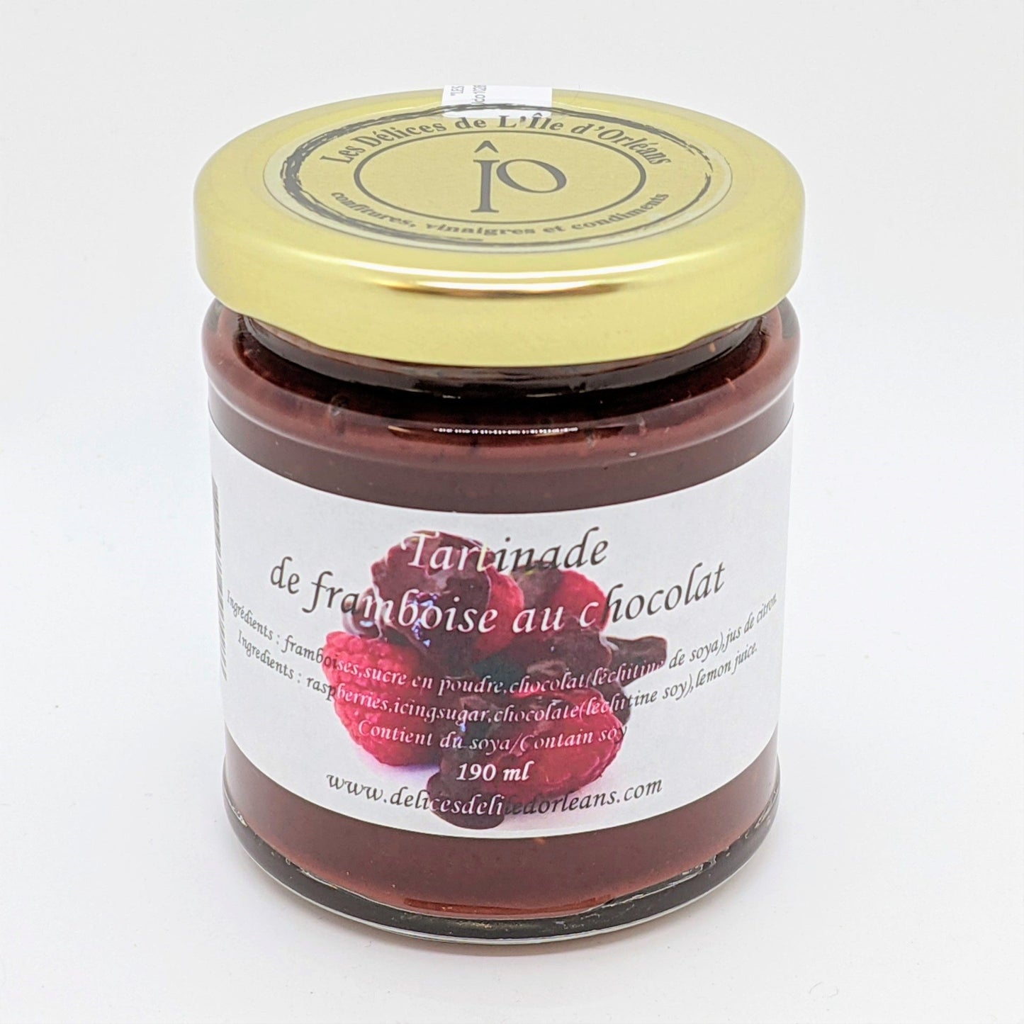 Tartinade de framboise au chocolat