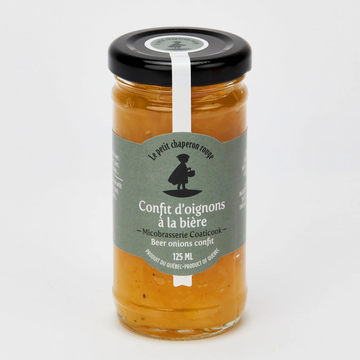 Confit d'oignons à la bière blonde de Microbasserie Coaticook Le Petit Chaperon rouge