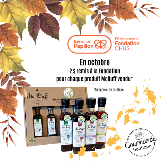 Campagne de financement Fondation du CHUS - Vinaigres de cassonade McDuff