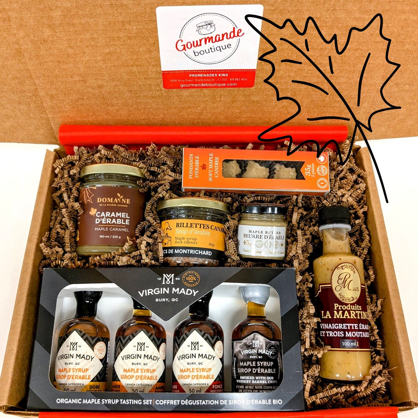Coffret cadeau 100 % Érable - Gourmande boutique