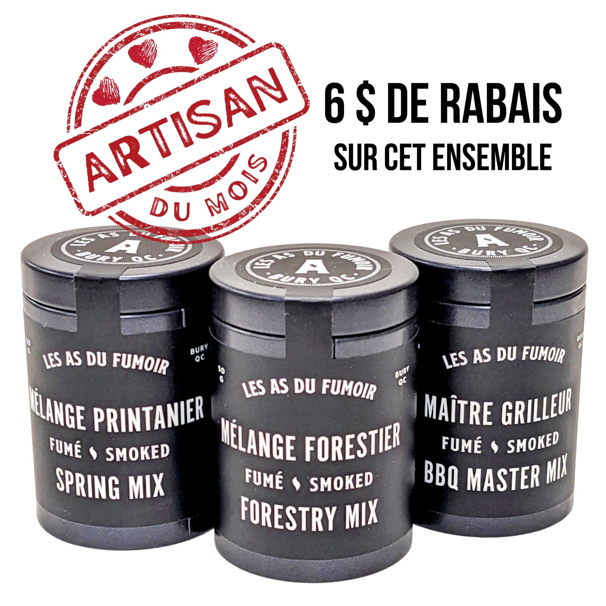 Ensemble promo Artisan du mois - Les As du Fumoir