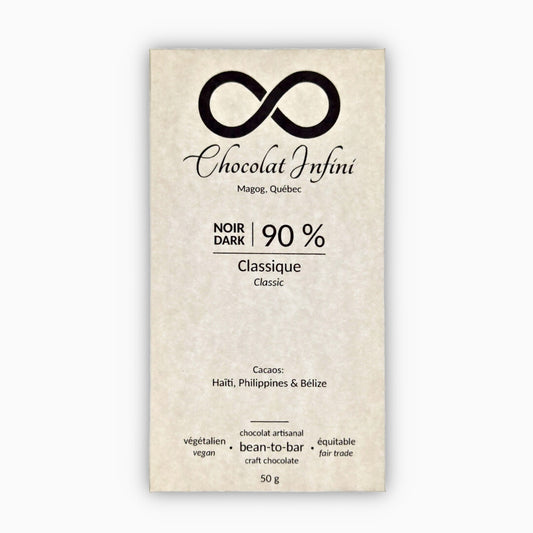 Chocolat noir 90 % - Classique - Chocolat Infini