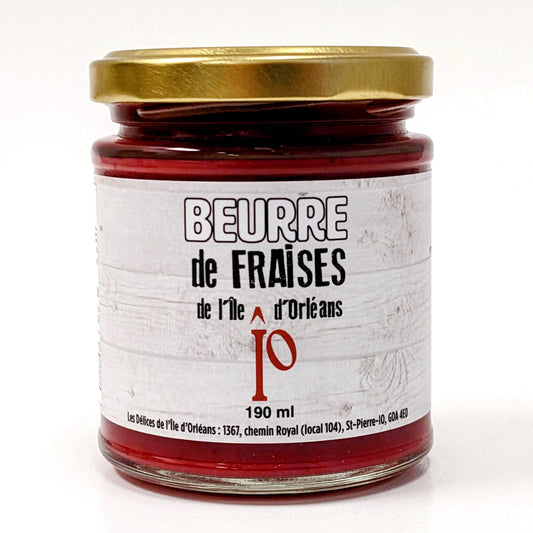 Beurre de fraises Délices de l'Île d'Orléans