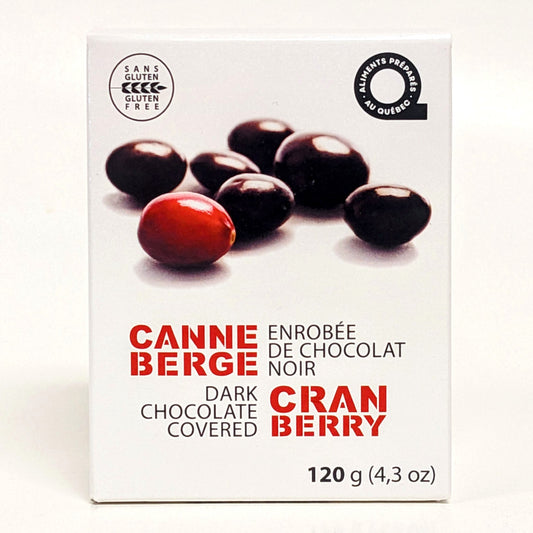 Canneberges enrobées de chocolat noir - Nutra-fruit