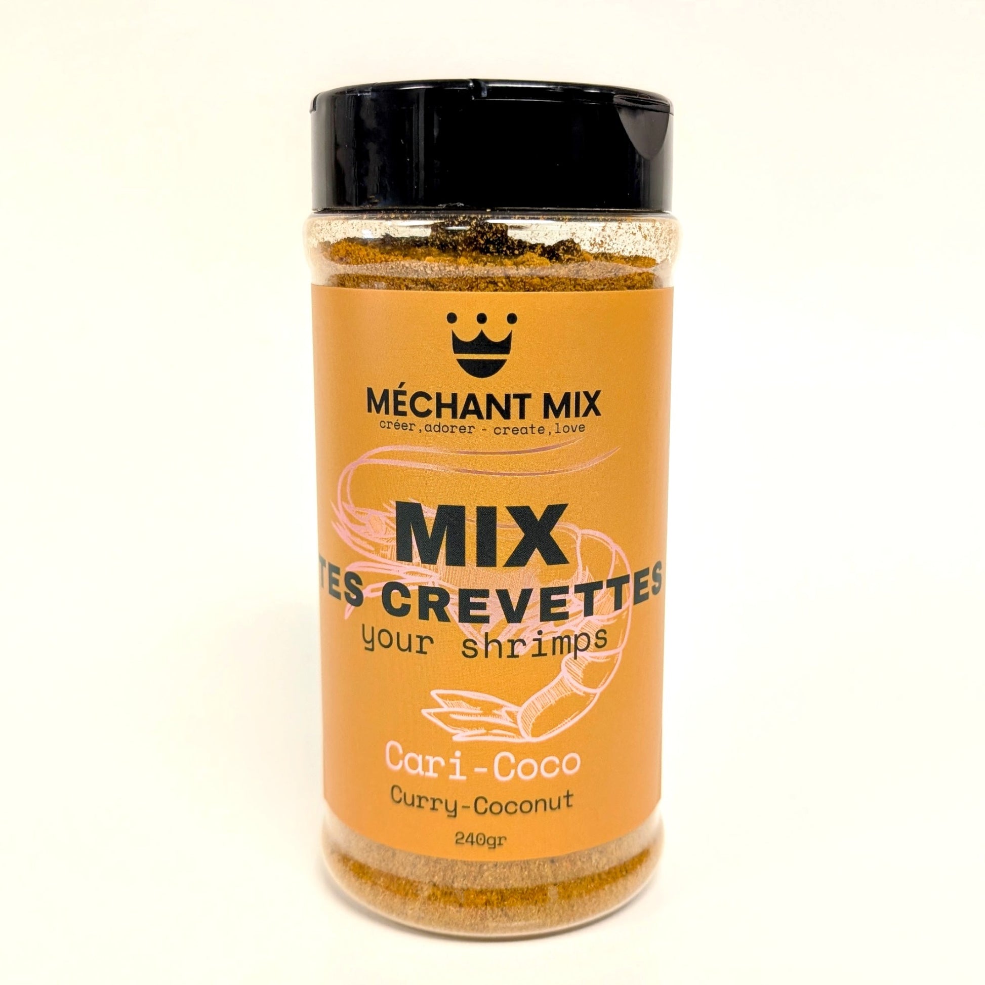 Assaisonnement Cari-coco Mix tes crevettes - Méchant Mix
