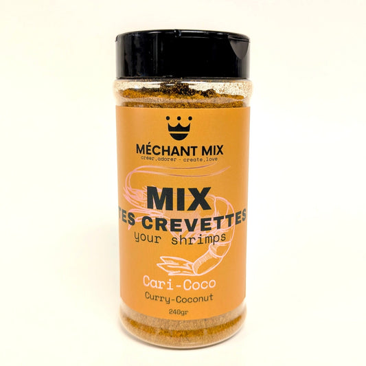 Assaisonnement Cari-coco Mix tes crevettes - Méchant Mix