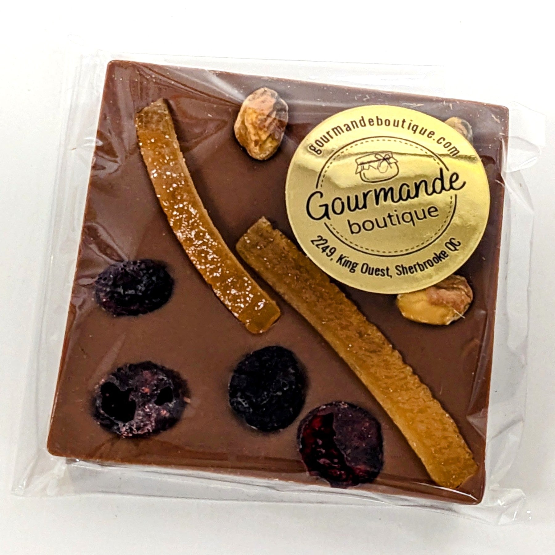 Tablette de chocolat au lait avec fruits séchés - Gourmande boutique