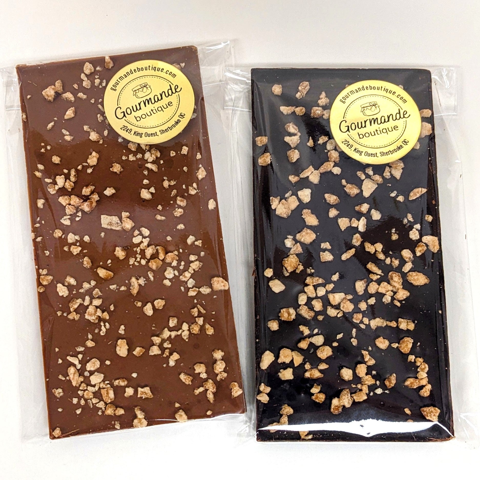 Tablettes de chocolat aux pépites d'érable - Exclusivité Gourmande boutique