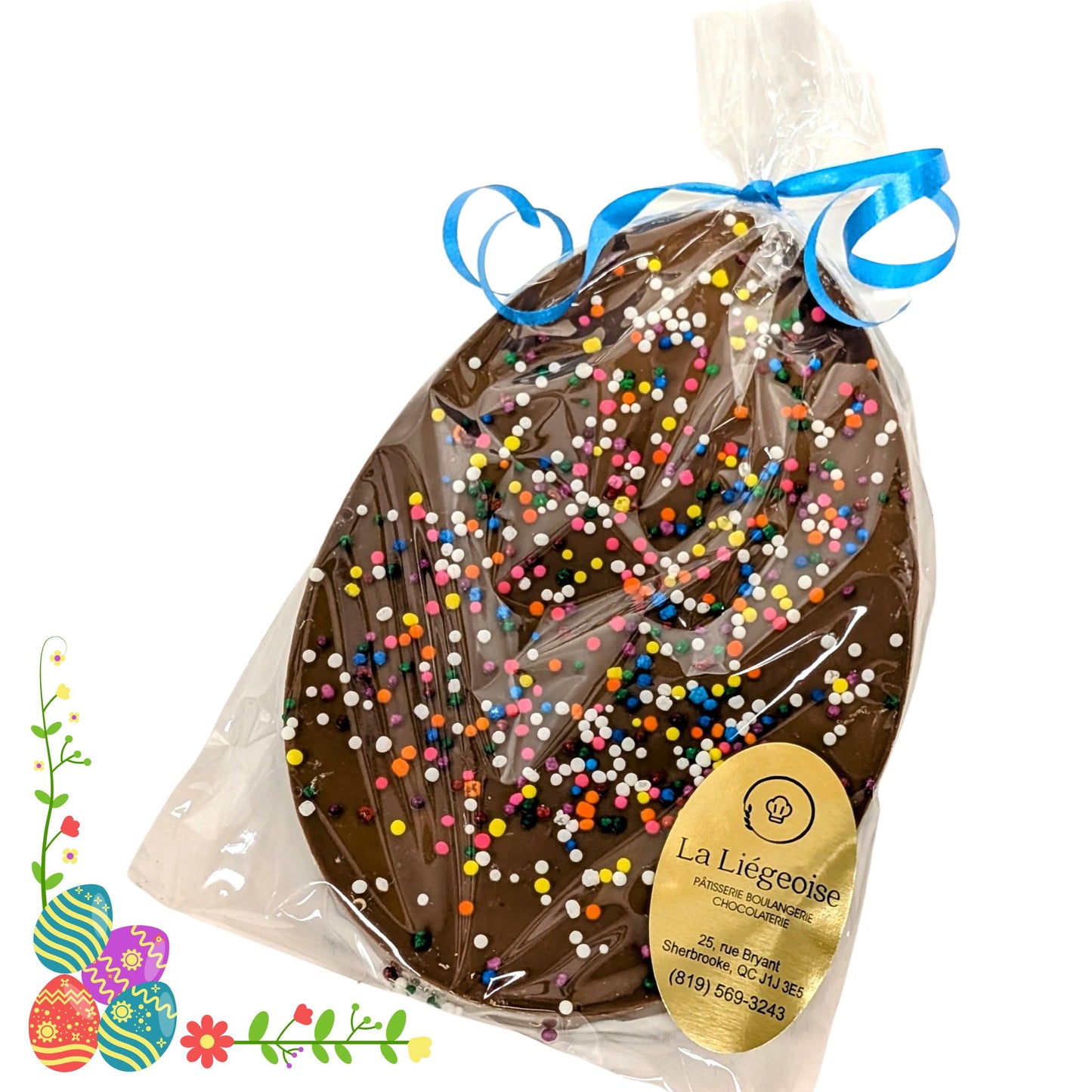 Coco de Pâques plat en chocolat - La Liégeoise - Chocolat au lait