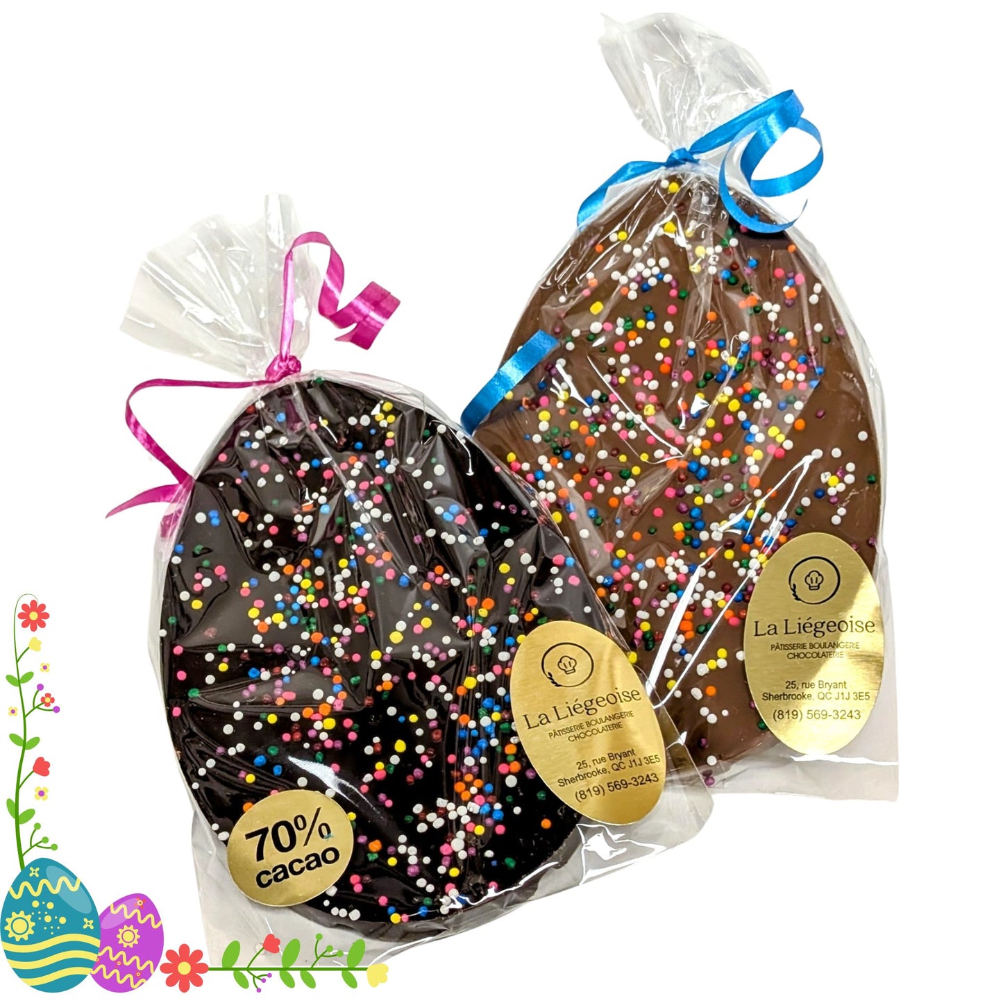 Coco de Pâques plat en chocolat - La Liégeoise