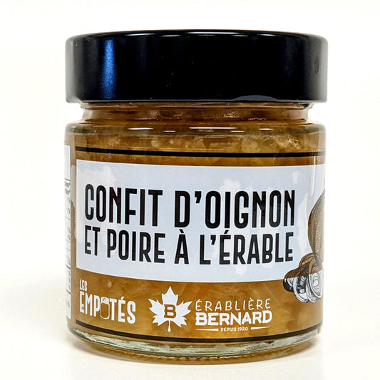 Confit d'oignon et poire à l'érable