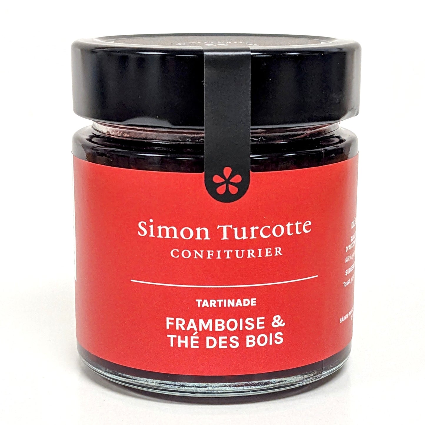 Confiture Framboise et thé des bois - Simon Turcotte Confiturier