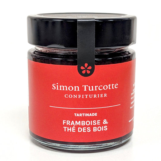 Confiture Framboise et thé des bois - Simon Turcotte Confiturier