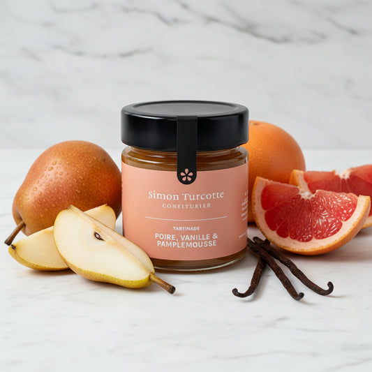 Confiture Poire, vanille et pamplemousse  - Simon Turcotte Confiturier