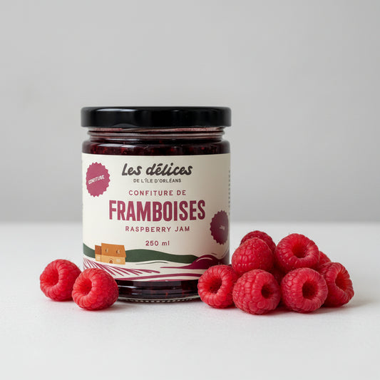 Confiture de framboises - Les Délices de Île d'Orléans
