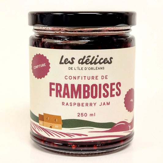 Confiture de framboises - Les Délices de Île d'Orléans