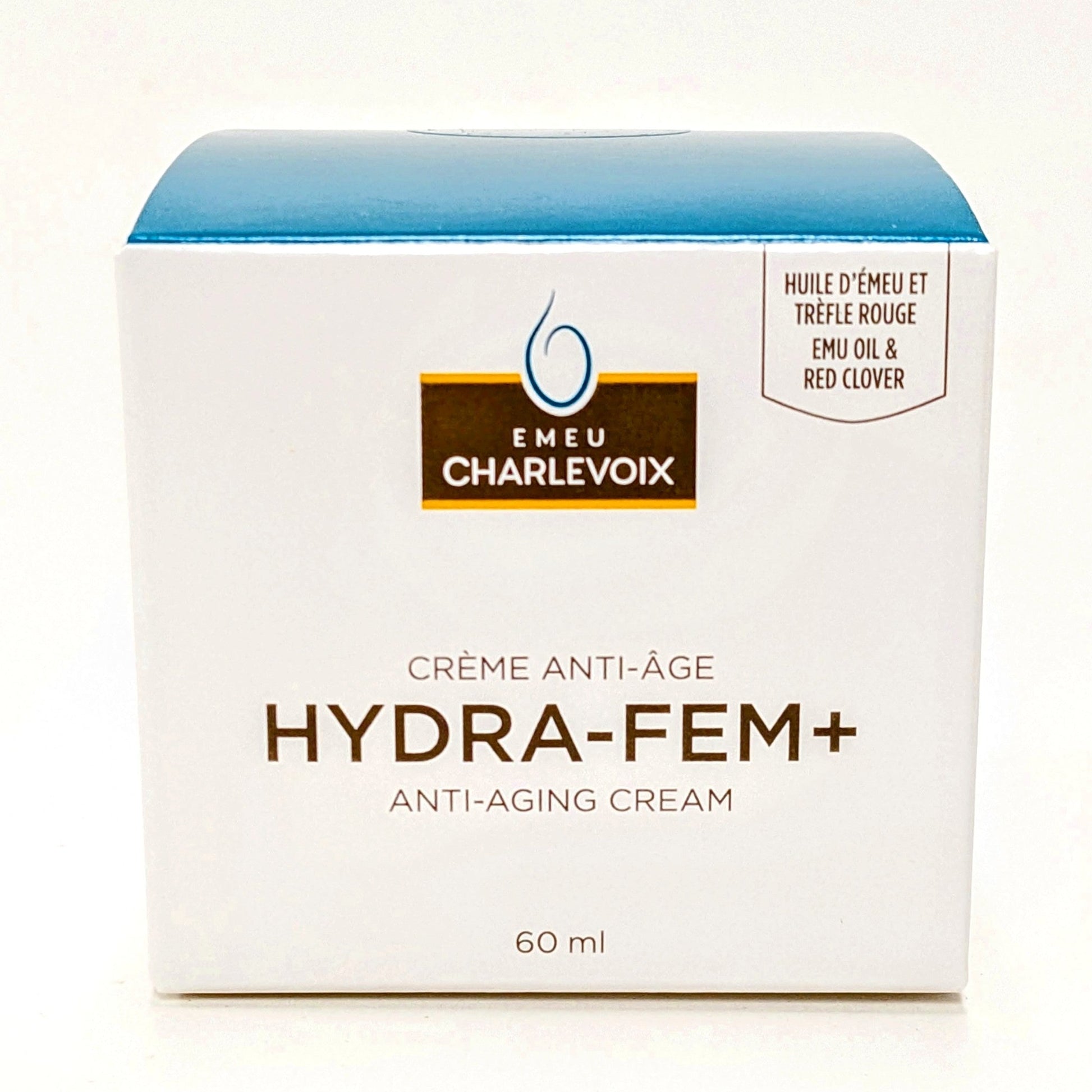 Crème anti-âge Hydra-Fem+ - Émeu Charlevoix